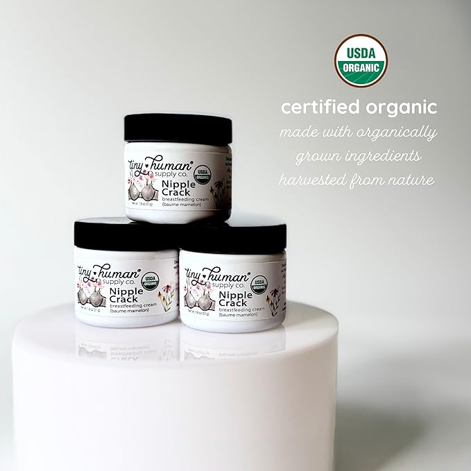 Organic Nipple Cream, Nipple Crack Lanolin Free Nipple Butter (2 Pack), Balm for Breastfeeding Mothers, No Need to Wash Off, Safe for Baby and Mama