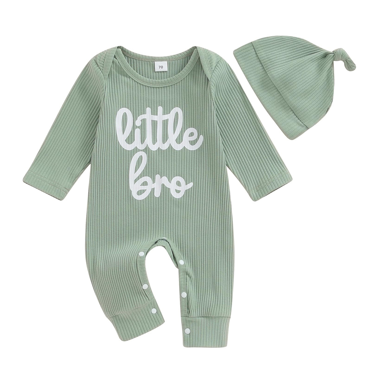 Fernvia Newborn Baby Boy Clothes Letters Print Bodysuit 3 6 9 12 18 Months Long Sleeve Jumpsuit with Hat 2PCS Outfits Set (F Red, 3-6 Months)