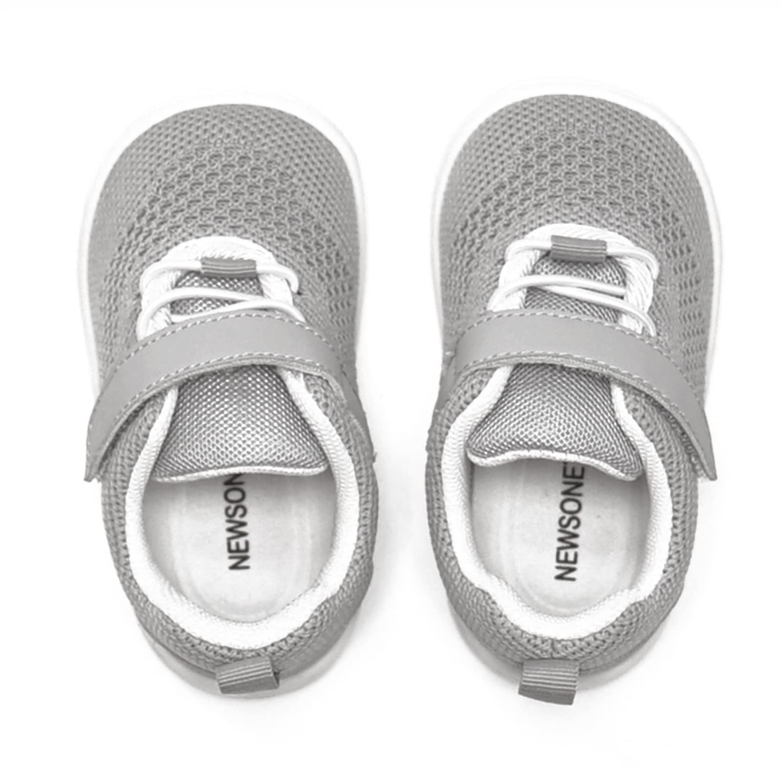 Newsonet Baby Walking Shoes First Infant Sneakers Grey Size 18-24 Months