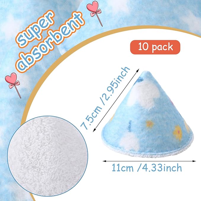 Suhine 10 Pcs Baby Boy Pee Shield Diaper Changing Accessory Reusable Pee Covers Baby Boy Cap for Newborn Boys(Classic (without Lanyard))