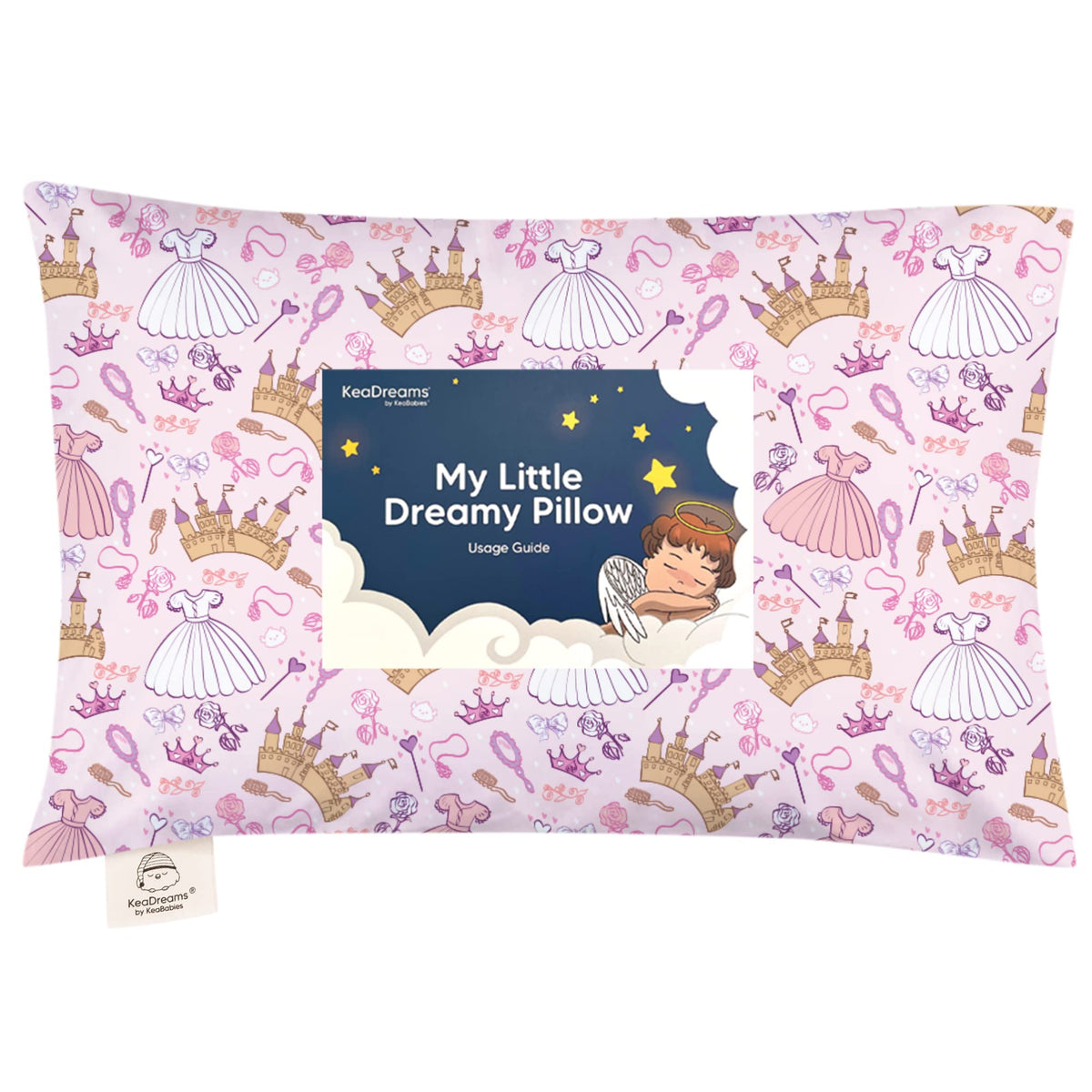 Toddler Pillow with Pillowcase, 13x18 My Little Dreamy Pillow (Dino Patrol)