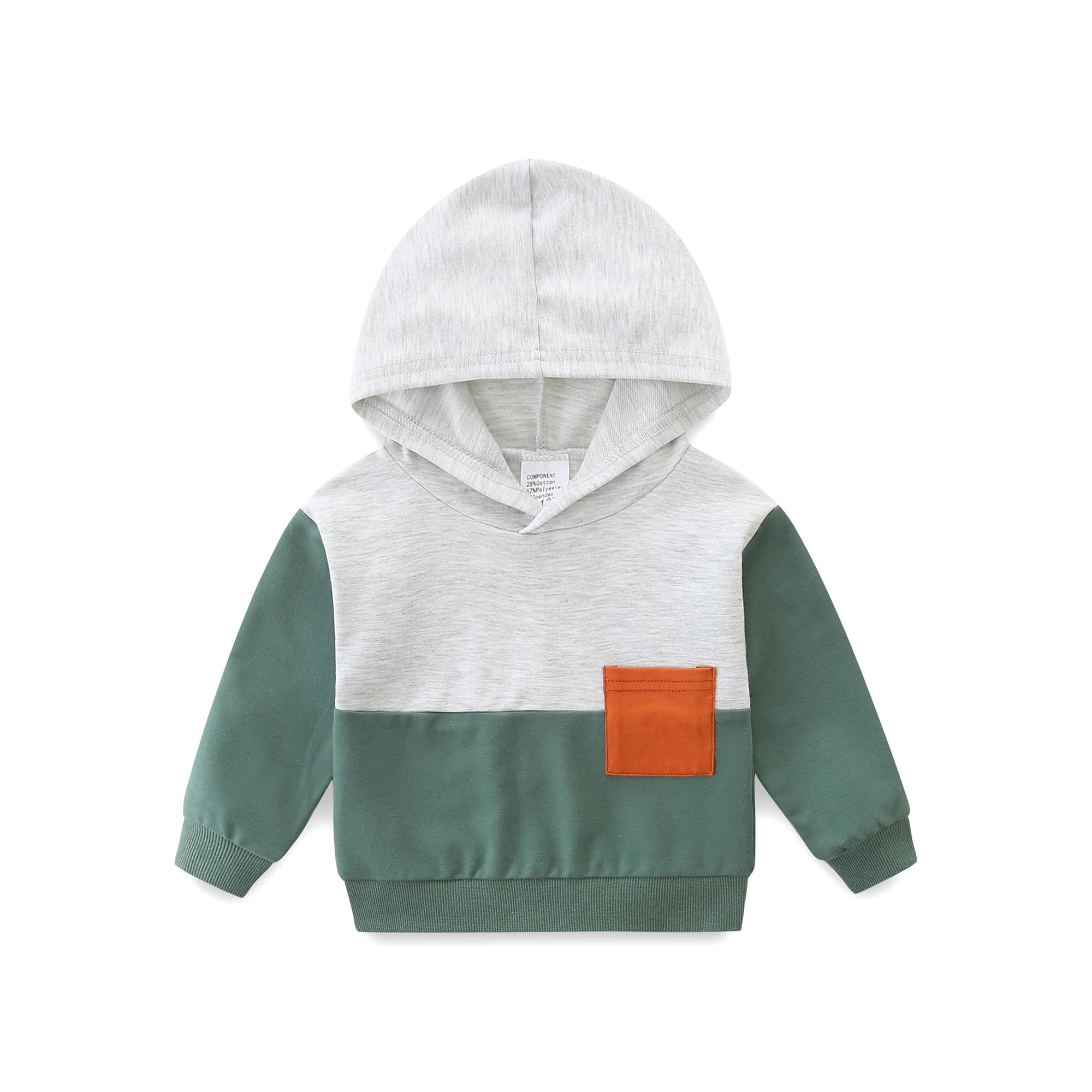 Baby Boy Clothing Sweatsuit Spring/Summer 9-12 Month Hooded Patchwork Outfits