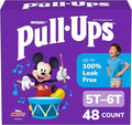 Pull-Ups Boys' Potty Training Pants, Size 5T-6T Training Underwear (46-60 lbs), 48 Count