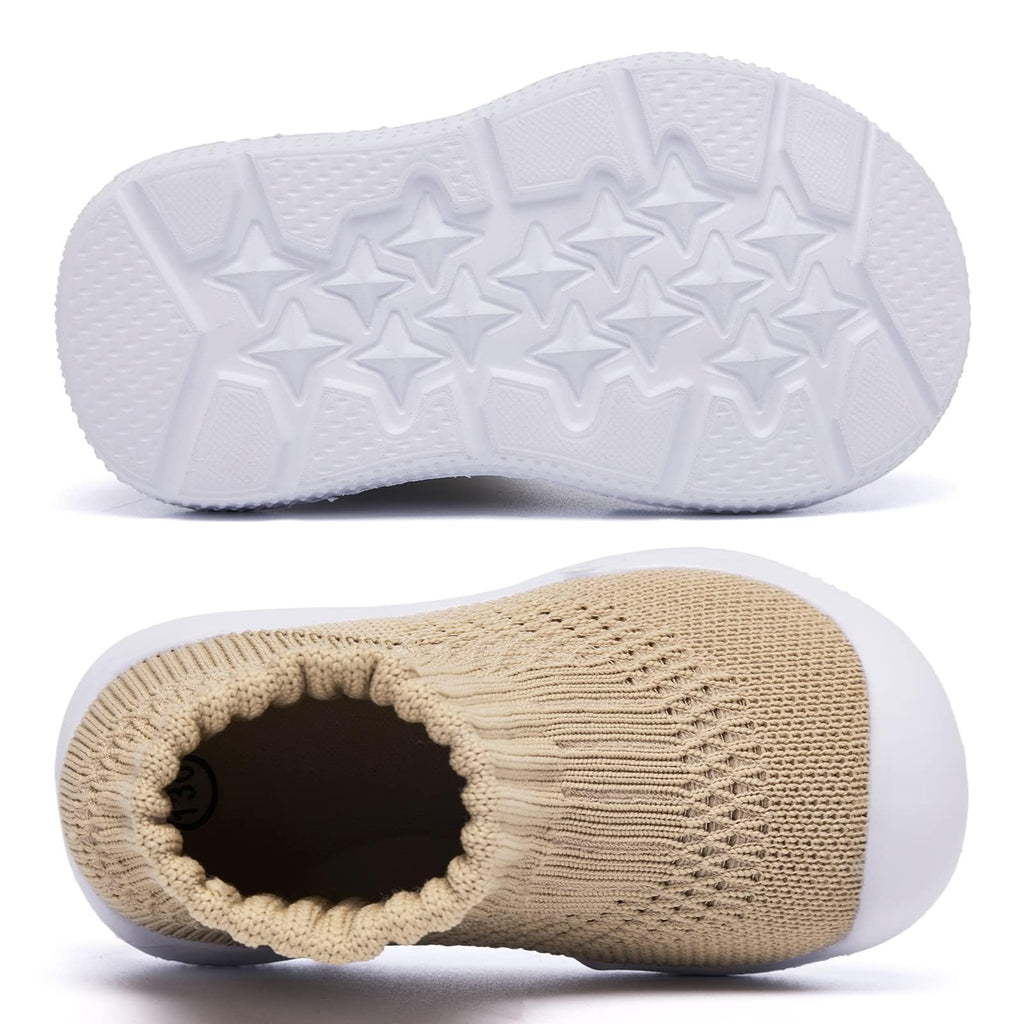 MORENDL Baby Shoes Toddler Walking Sock Shoes Infant Boy Girl Slip On Sneakers First Walker Slippers