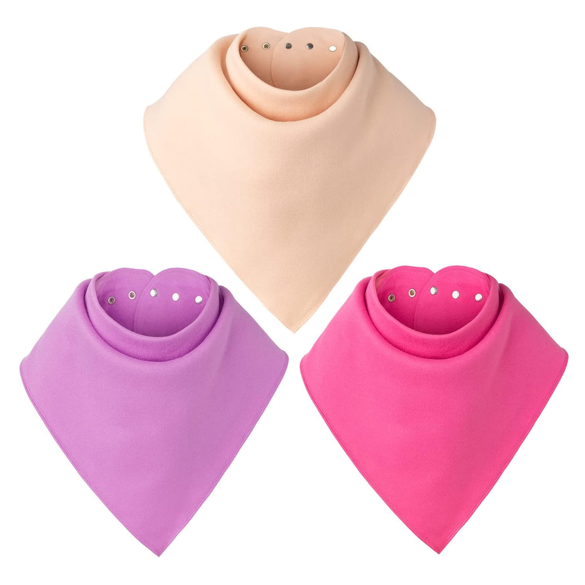 Baby Noah Adult Drool Bib for Special Needs, 3 Pack Large Elderly Bandana, Teen Bib for Women Men, Soft Absorbent Set for Kids