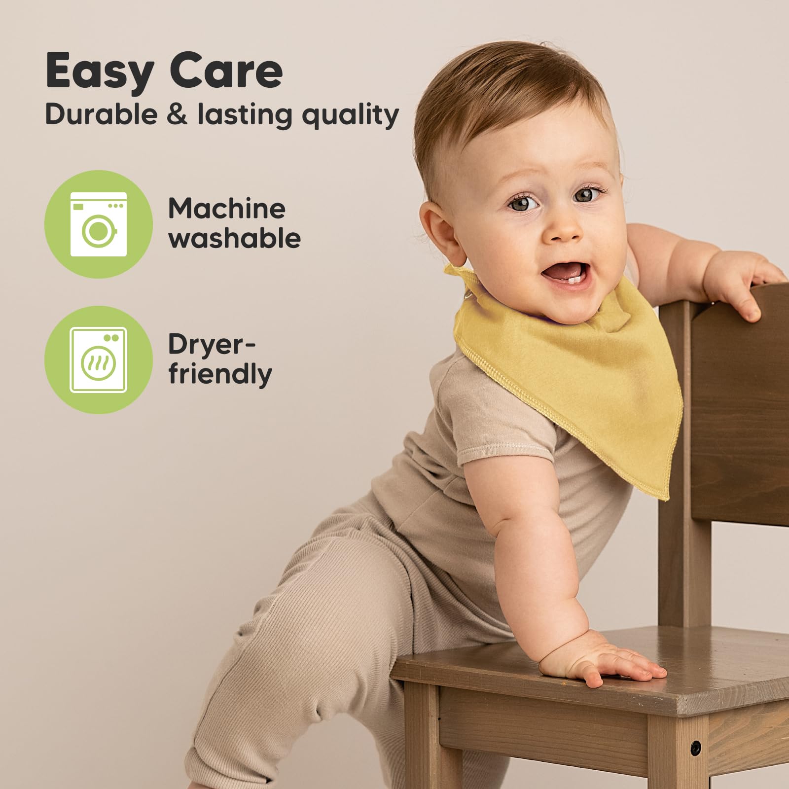 8pk Organic Baby Bandana Bibs for Drooling and Teething (Daybreak)