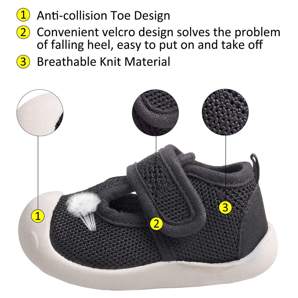 Charrost Baby Sandals Toddler Wide Toe First Walker Shoes