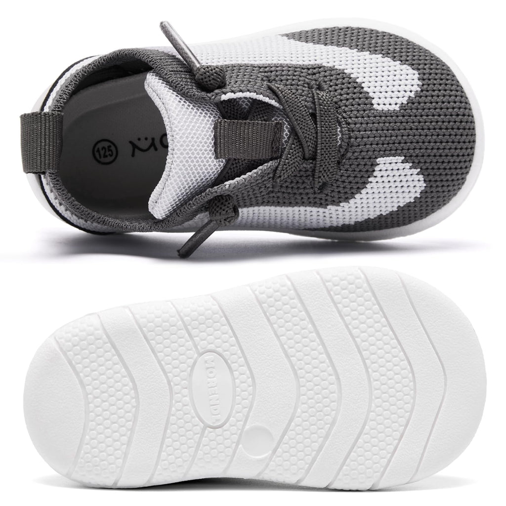 MORENDL Toddler Shoes Baby Walking Sock Shoes Infant Sneakers Boy Girl Barefoot Tennis Shoe Non-Slip Brethable