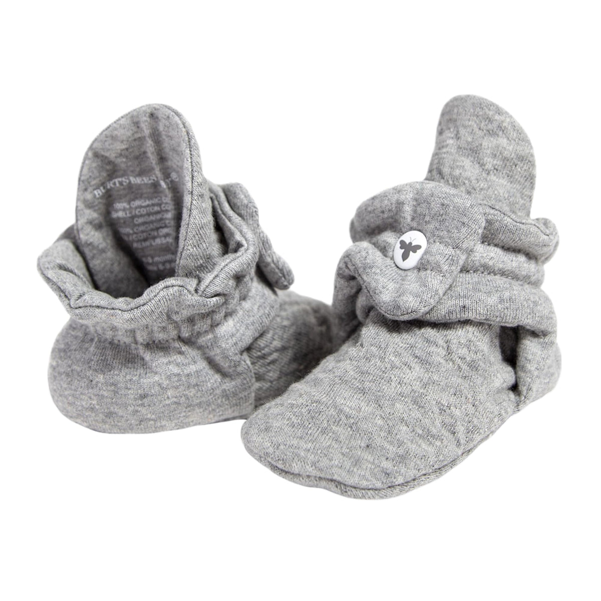 Burt's Bees Baby Girls Booties Organic Cotton Newborn Essentials Shoes, Gender Neutral Color for Ages 0 to 9 Months Old