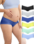 Intimate Portal Maternity Underwear Cotton Pregnancy Postpartum Panties Under the Bump Boyshort Briefs