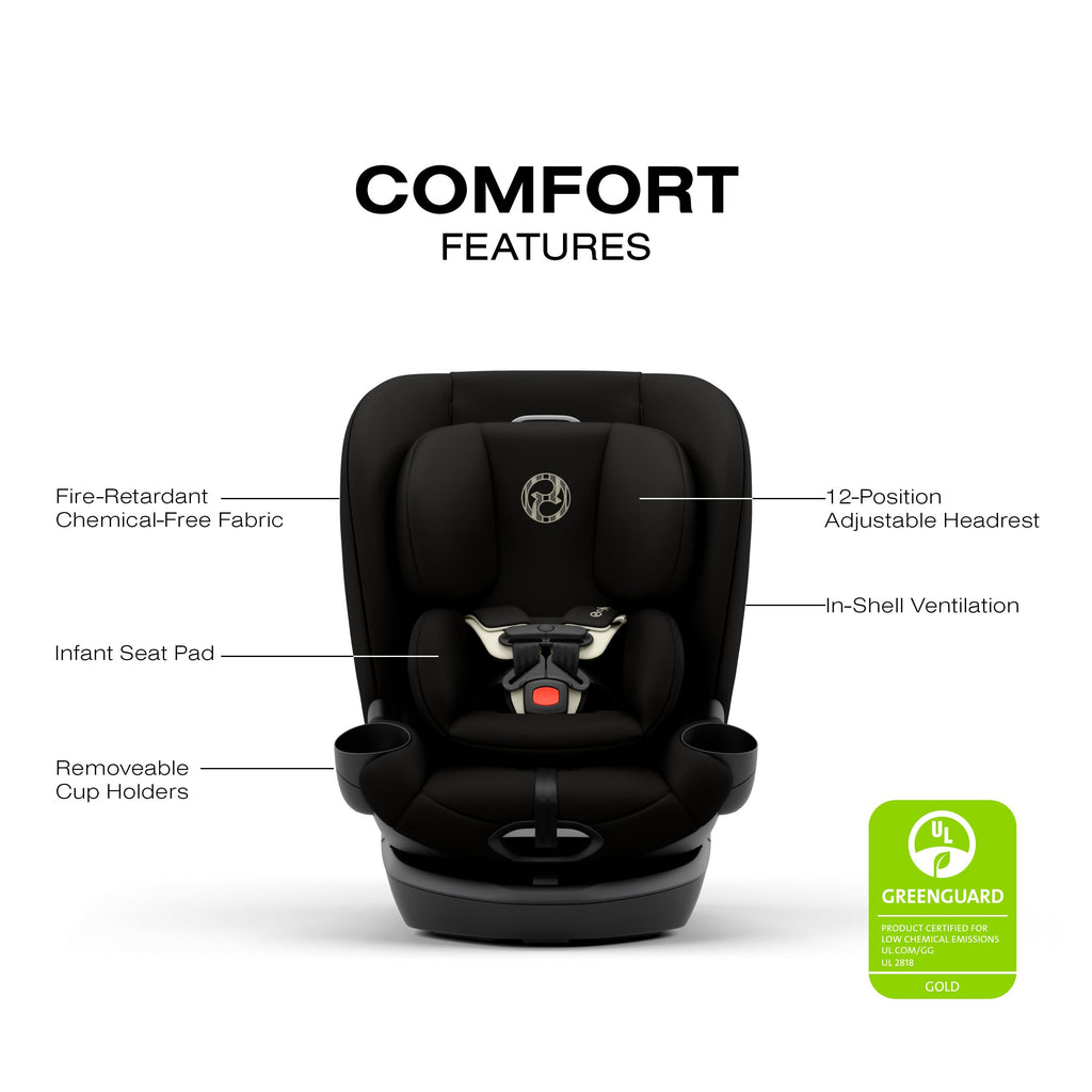 Cybex Callisto G 360 Rotating All-in-One Convertible Car Seat, Stone Grey