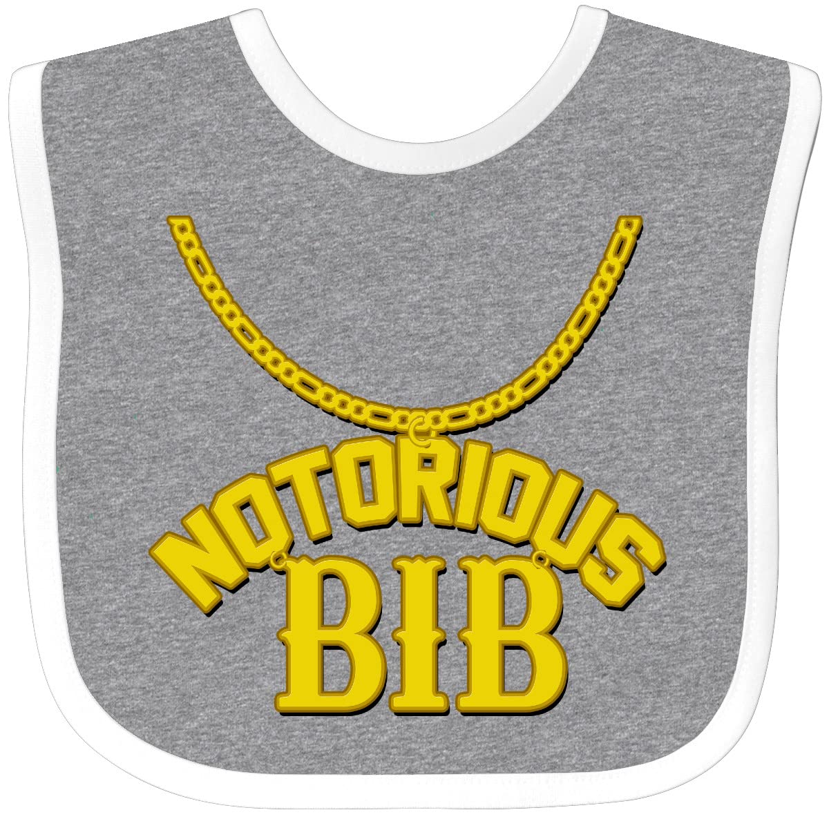 inktastic Notorious Bib Baby Bib White and Black 1c5d1