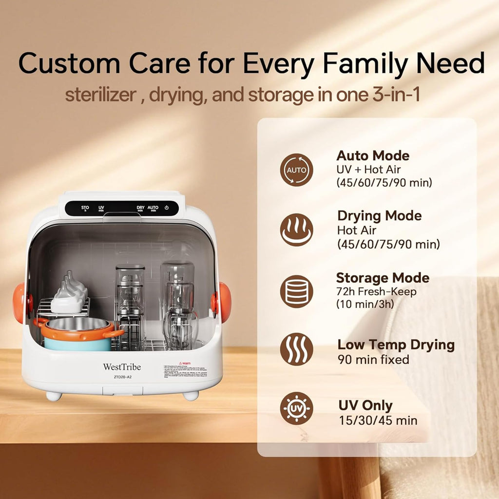 Baby Bottle Dryer – 20L, cpap Cleaning Machine.Hot Air Drying. Suitable for toothbrushes, Keys, and Everyday Household Items.