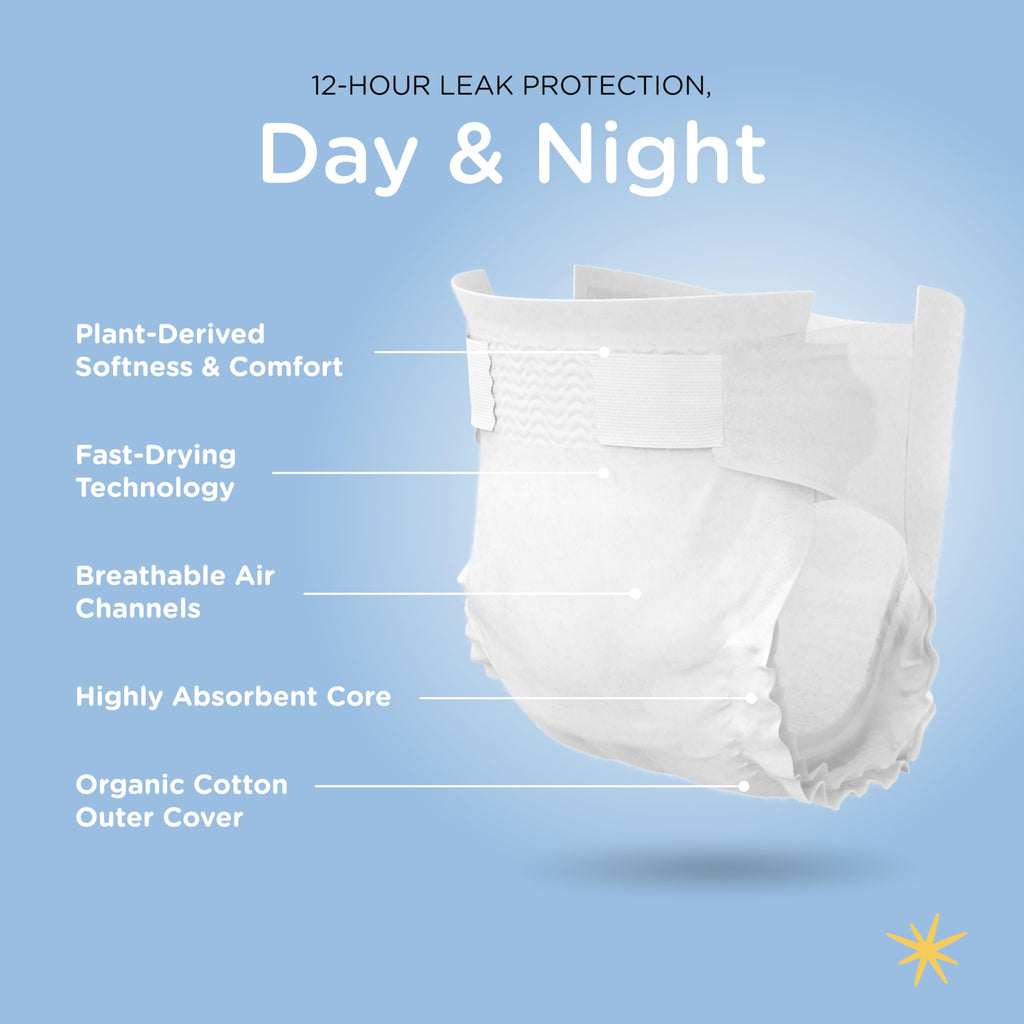 HealthyBaby Non-Toxic Diapers for Sensitive Skin - Size 3, 168 Count