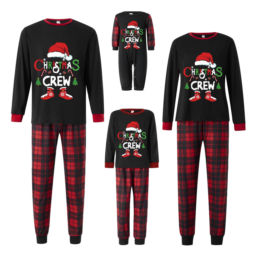 Awoscut Family Christmas Pajamas Matching Pajamas for Family, Xmas PJs Sets Holiday Sleepwear(&q-13, Kids, 2 Years)