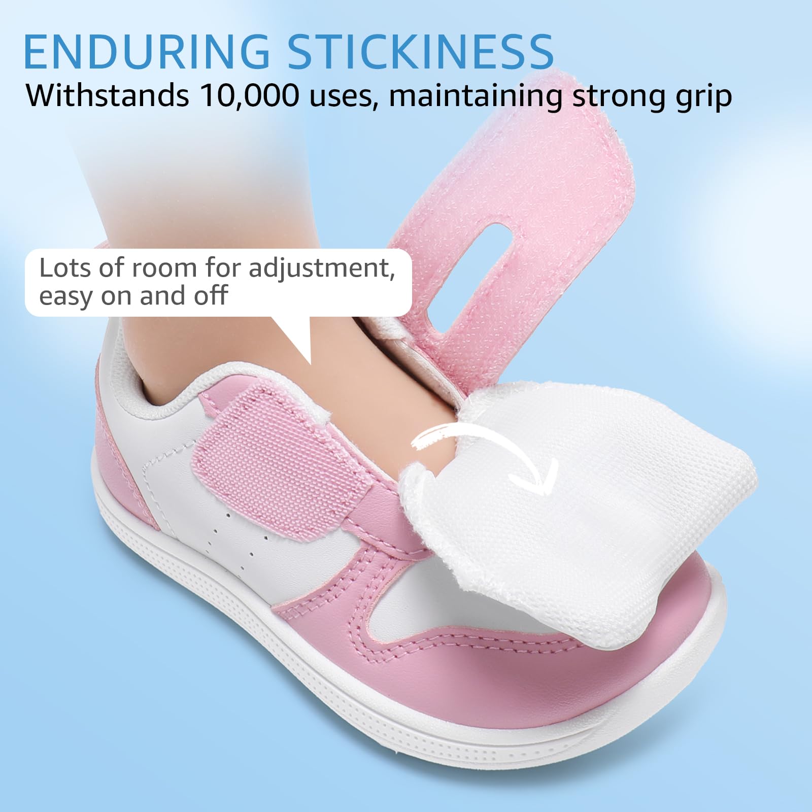 STQ KIDS Toddler Wide Toe Box Shoes First Walk Sneakers Pink Size 10