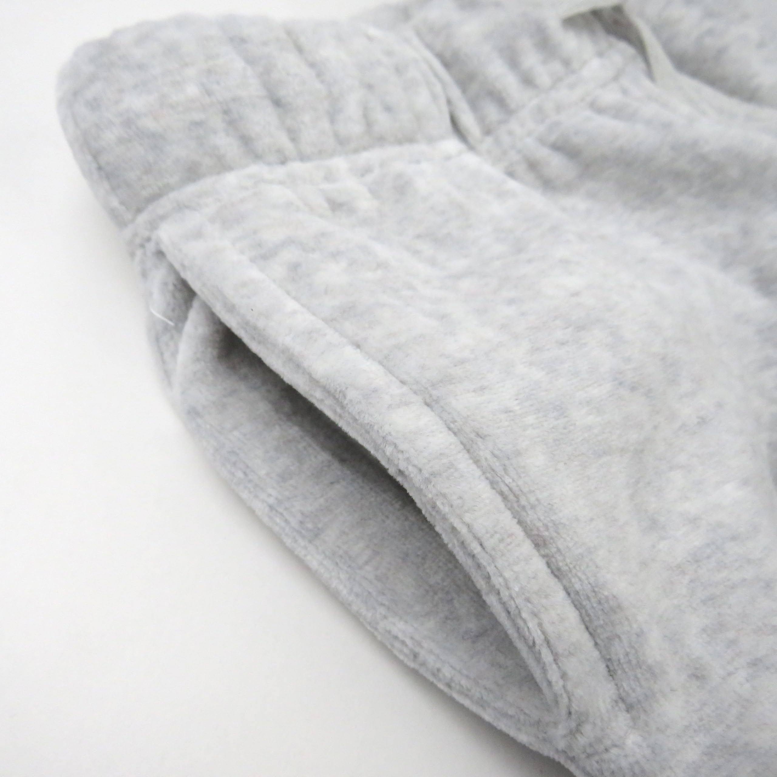 HonestBaby 2-Piece Cozy Velour Sweatshirt and Jogger Sweatpants Set Organic Cotton for Toddler, Baby, Light Gray Heather, 5T