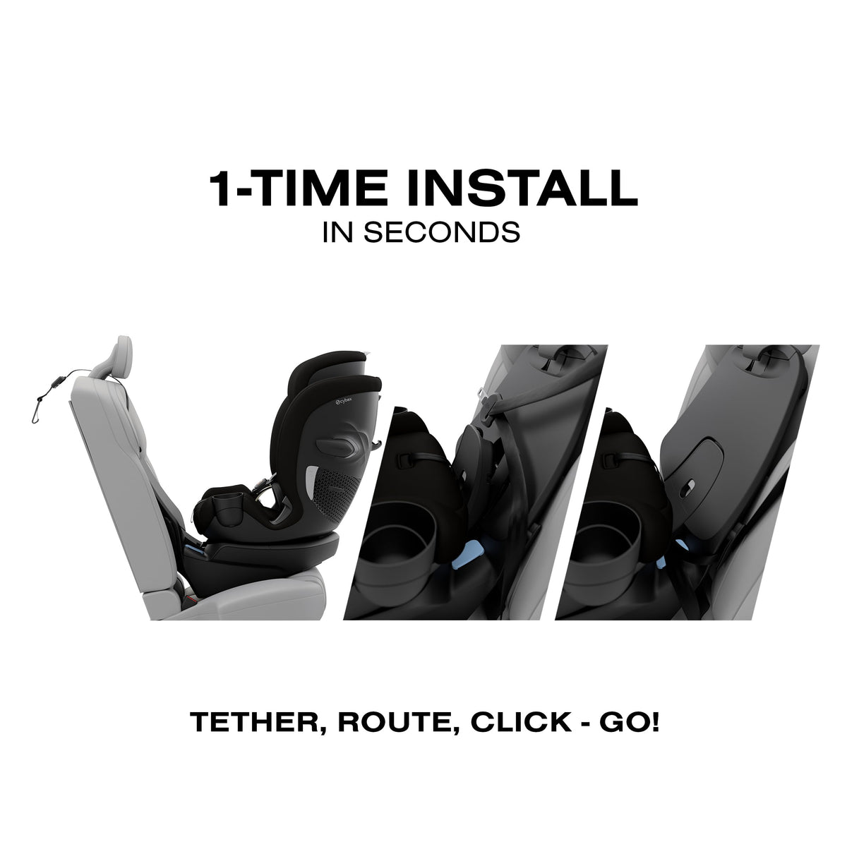 Cybex Callisto G 360 Rotating All-in-One Convertible Car Seat, Stone Grey