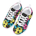 MARSVOVO Girl Running Shoes Lightweight Breathable Athletic No Lace Pre Walking Shoes for Boy Girl Classic Lace-up Fashion Comfortable Resistant Play Sport Kids Sneakers Football Design Size 13 US