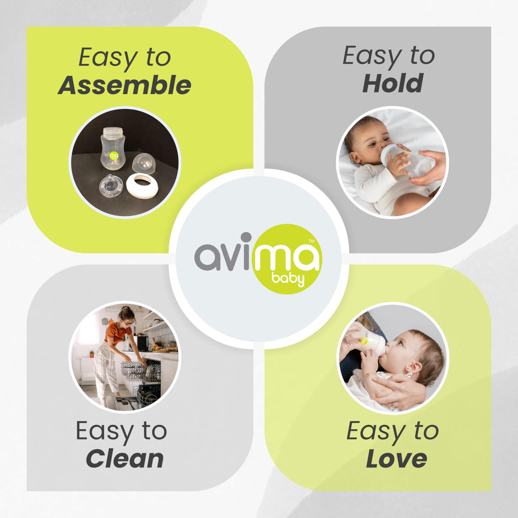 Avima 12 Piece Baby Bottle Starter & Gift Set. 0-6 Months