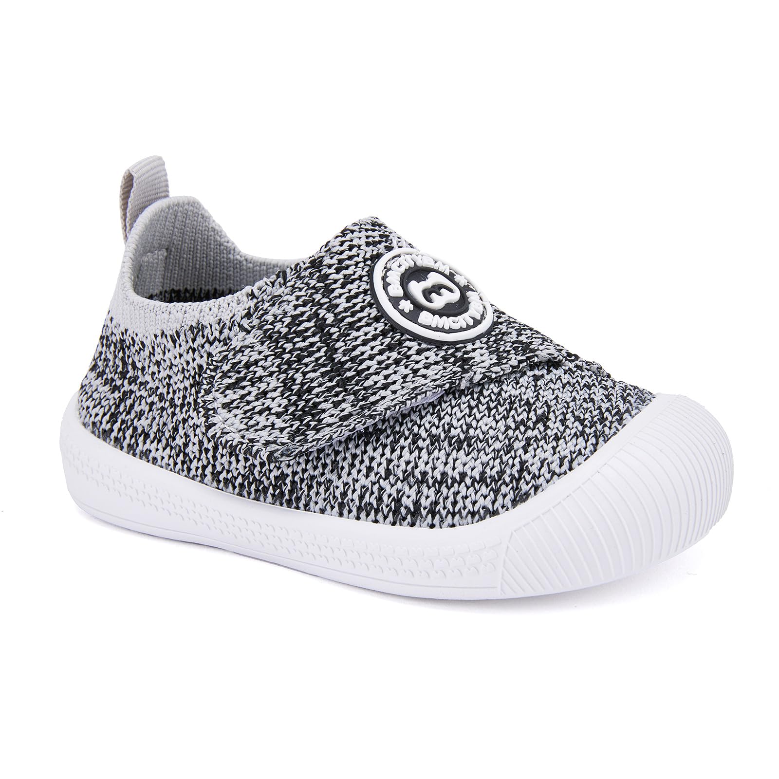 BMCiTYBM Baby Walking Shoes Infant Sneakers Unisex Grey Size 6-12 Months