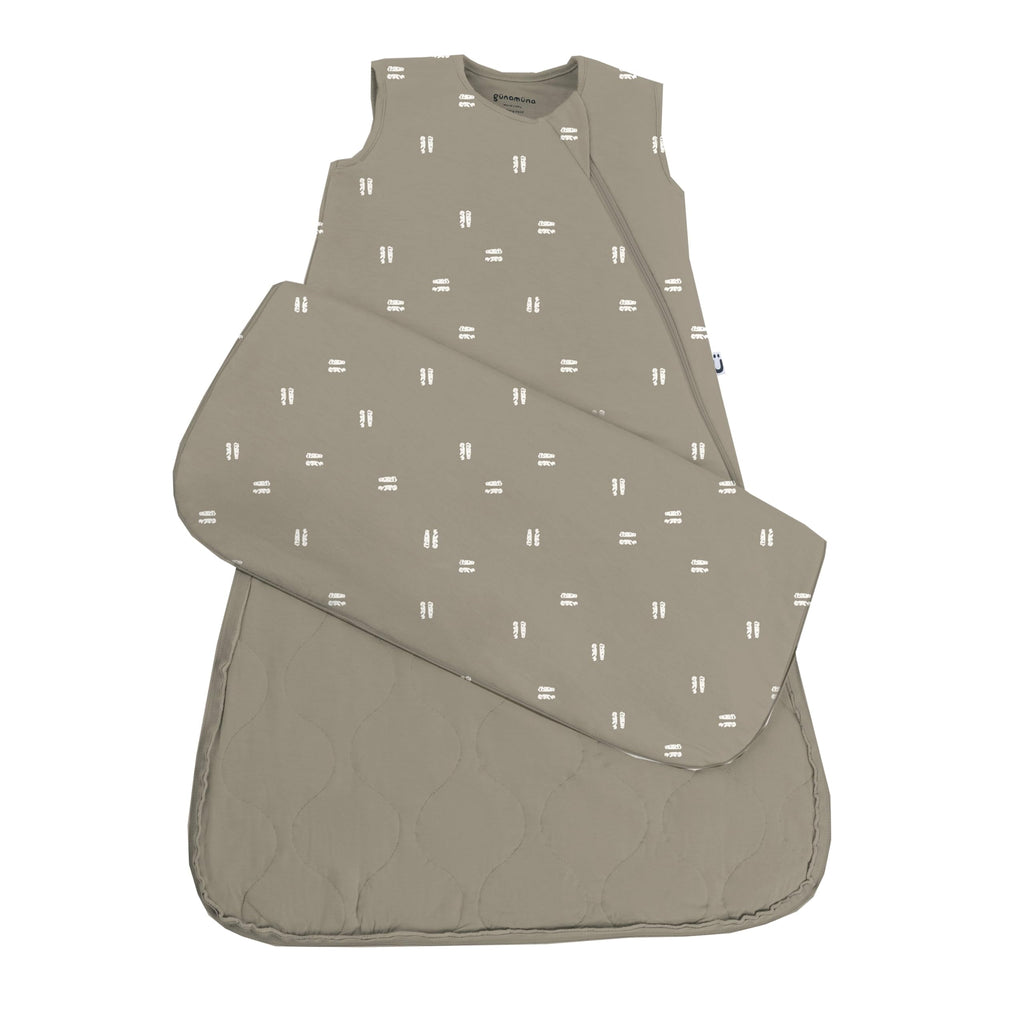 GUNAMUNA Sleep Sacks for Babies Toddlers and Newborns, Easy Changing Diaper Zipper, 2.5 TOG, Sage, 24-36 Months