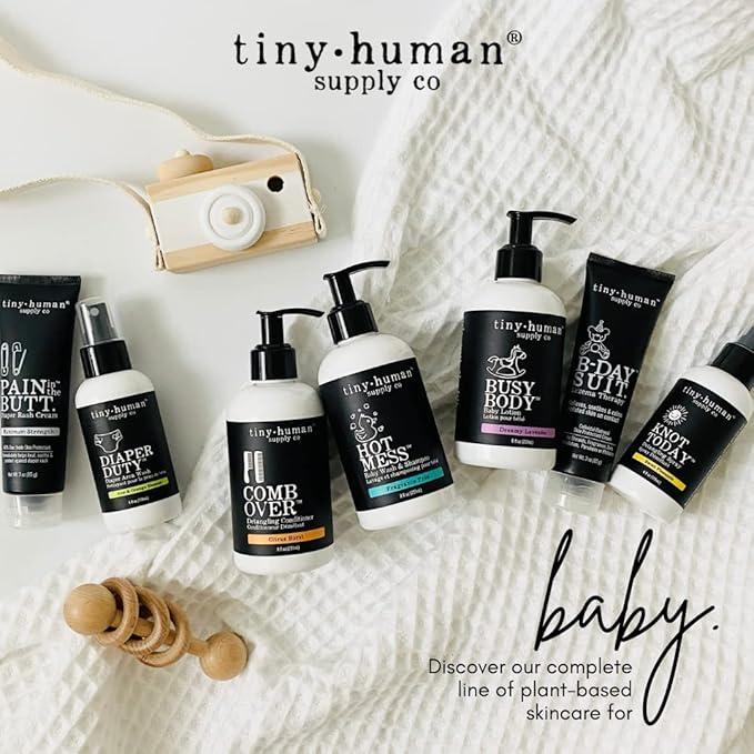 Fixin' Stick Organic Baby Balm 0.5oz, 1-pack for Baby's Red Cheeks, Drooly Chins, Drippy Noses and Dry Skin. No Artificial Dyes, Fragrances or Petrolatum. Cruelty Free. Made in USA.