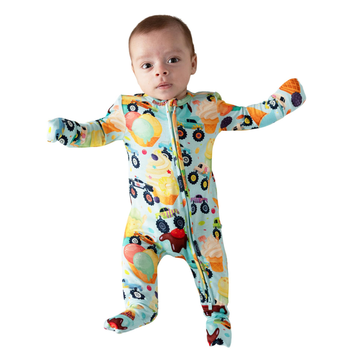 Posh Peanut Convertible Footie Pajamas for Baby and Toddler