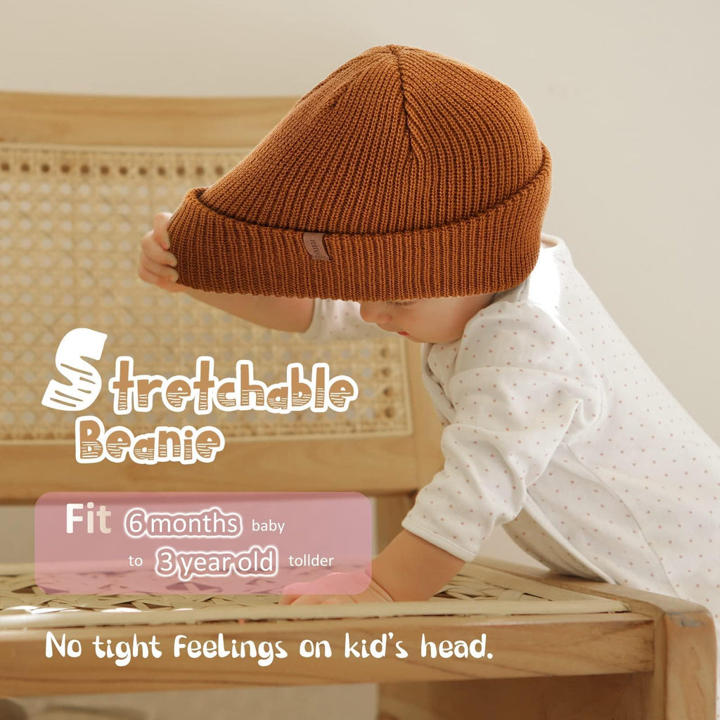 FURTALK Toddler Beanie Baby Beanies Kids Winter Hats Children Knit Warm Cap