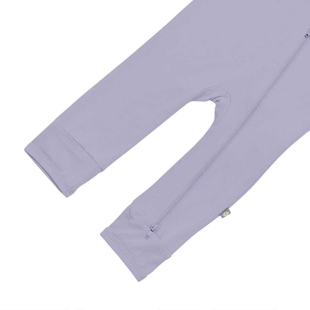 KYTE BABY Infant and Toddler Dual Zipper Romper, Ultra-Soft Rayon Made From Bamboo Sleeper, Boys and Girls Pajamas (Newborn, Taro)