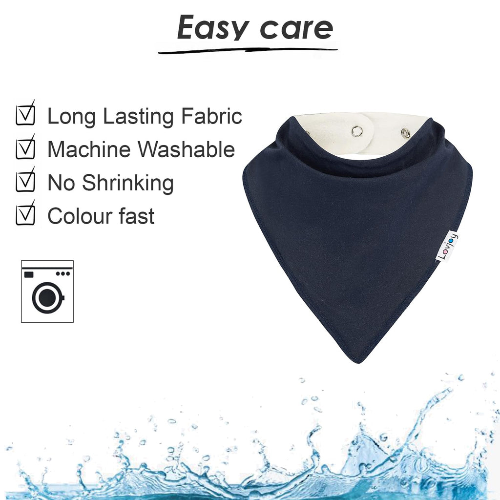 Lovjoy Large Bandana bibs - Special Needs Bibs - For Older Children, Youth and Adults - Practical, absorbent and Stylish (SET 08)