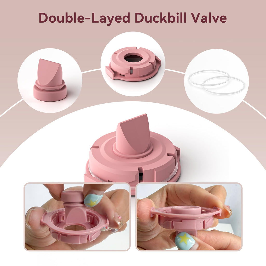 TOVVILD Replacement Pump Parts Compatible with Momcozy M9 Pump Parts Include 2PCS Duckbill Valves & 2PCS Diaphragms for momcozy m9 Replacement Parts (4PCS)