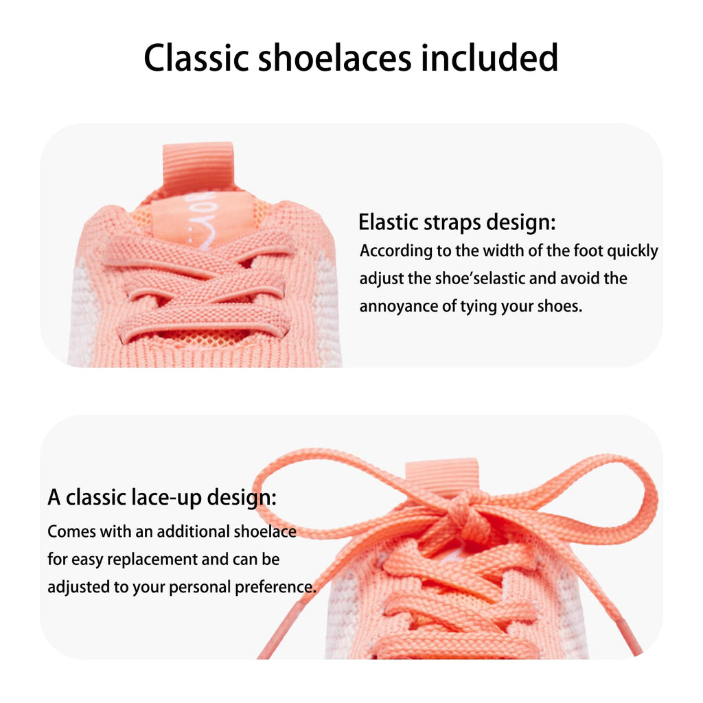 MORENDL Toddler Shoes Baby Walking Sock Shoes Infant Sneakers Boy Girl Barefoot Tennis Shoe Non-Slip Brethable Mix Orange Size 7