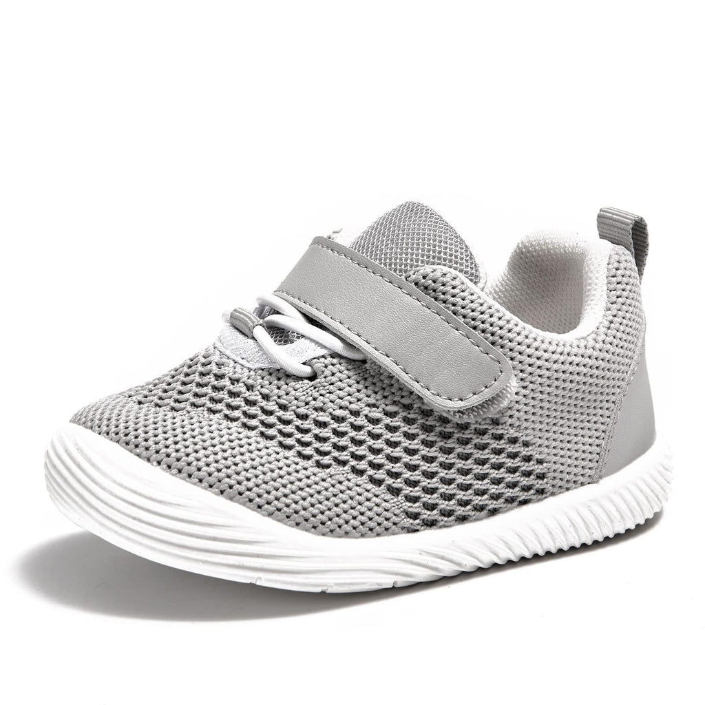 Newsonet Baby Walking Shoes First Infant Sneakers Grey Size 18-24 Months