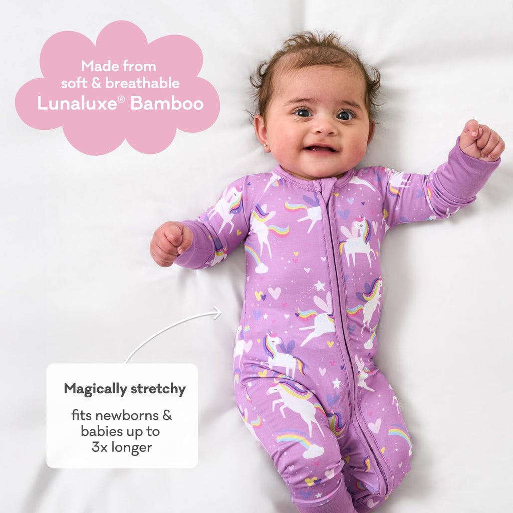 Little Sleepies Baby Pajamas, Sienna's Unicorns, 2T