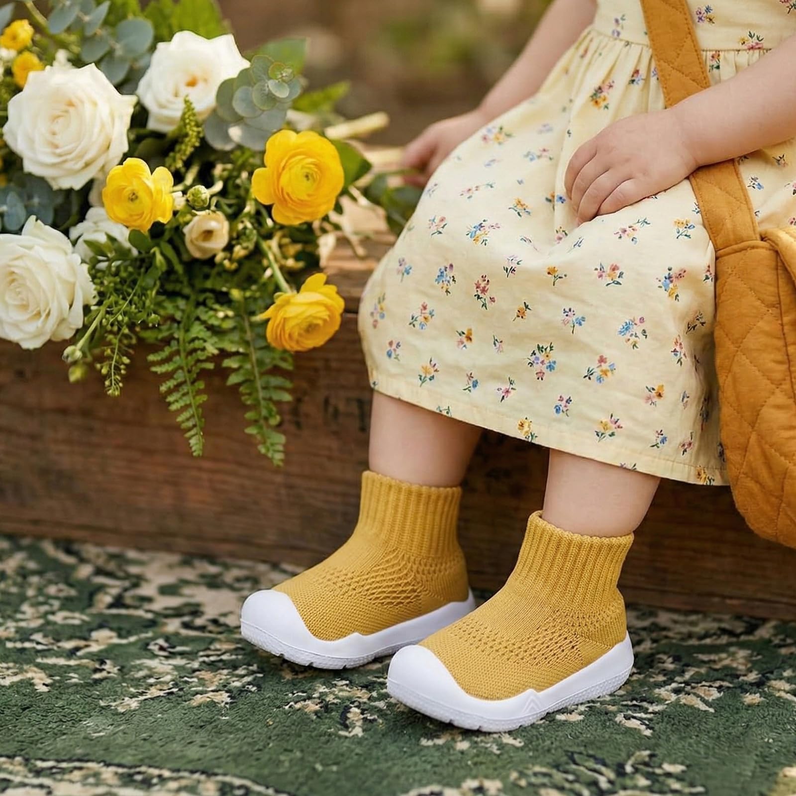 MORENDL Baby Shoes Toddler Walking Sock Shoes Infant Boy Girl Slip On Sneakers First Walker Slippers