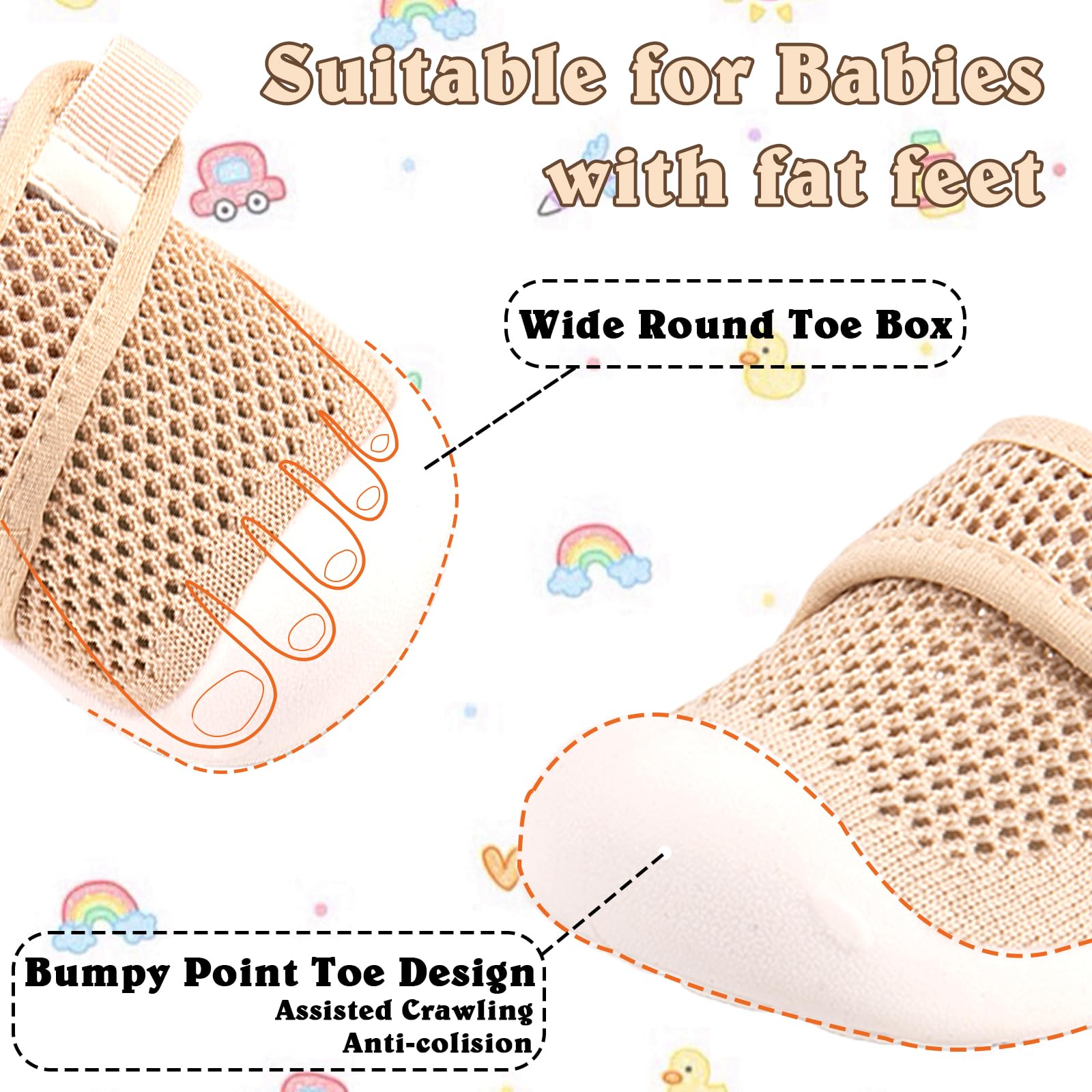 Charrost Baby Boys Girls First Walking Shoes Toddler Sandals