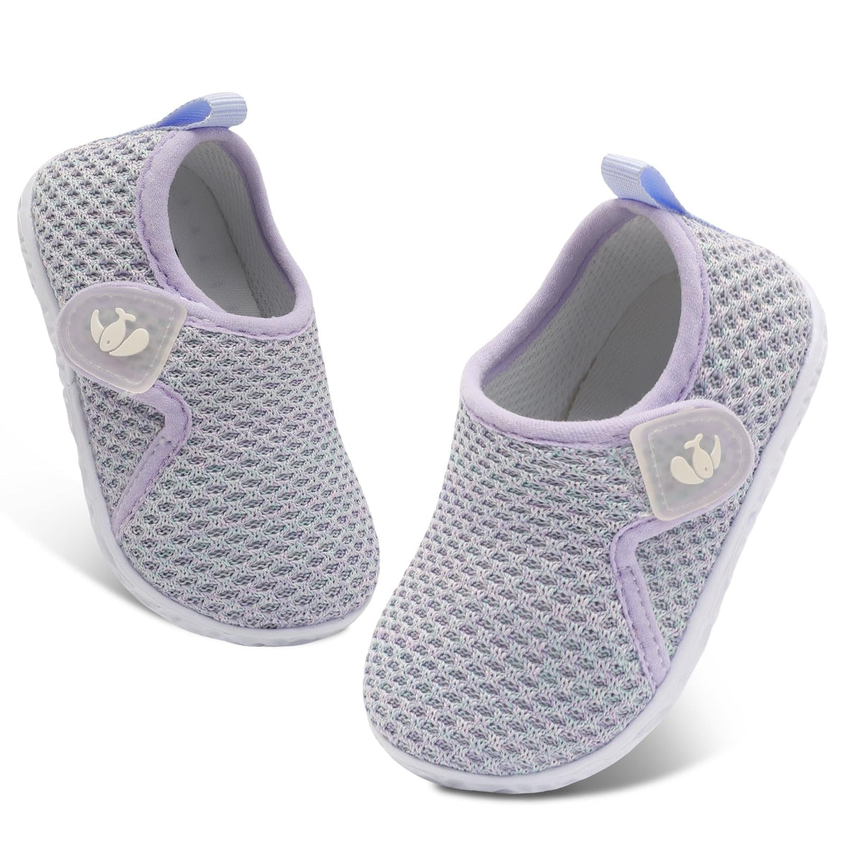 FEETCITY Infant Shoes Girls Boys Slip On Sneaker Newborn Crib Shoes First Walking Shoe Pink Grey
