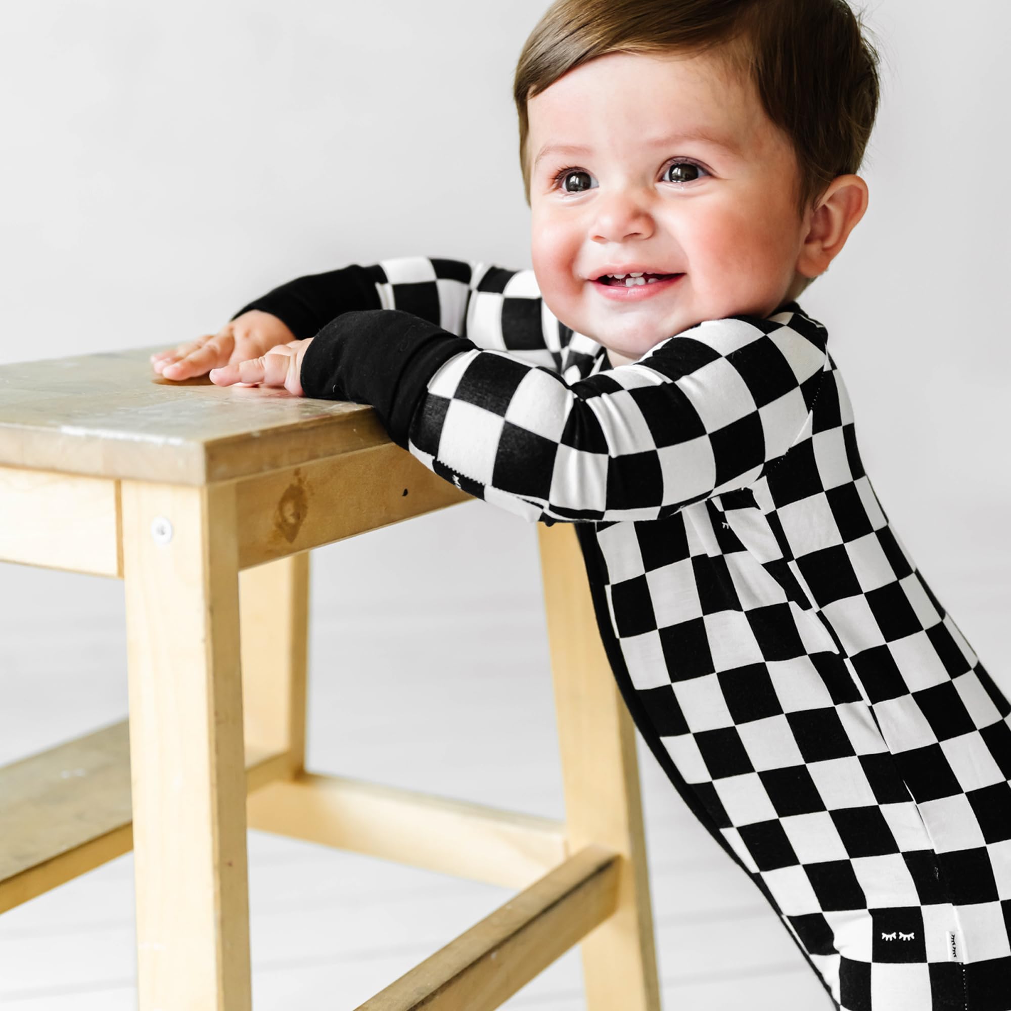 Little Sleepies Baby Pajamas, Cool Checks, 12-18 months