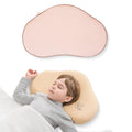 Reidio 1pc Toddler Silicone Pillow Breathable Toddler Pillow with Removable Cotton Pillowcase Kids Pillows for Sleeping Machine Washable (Rose, H1)