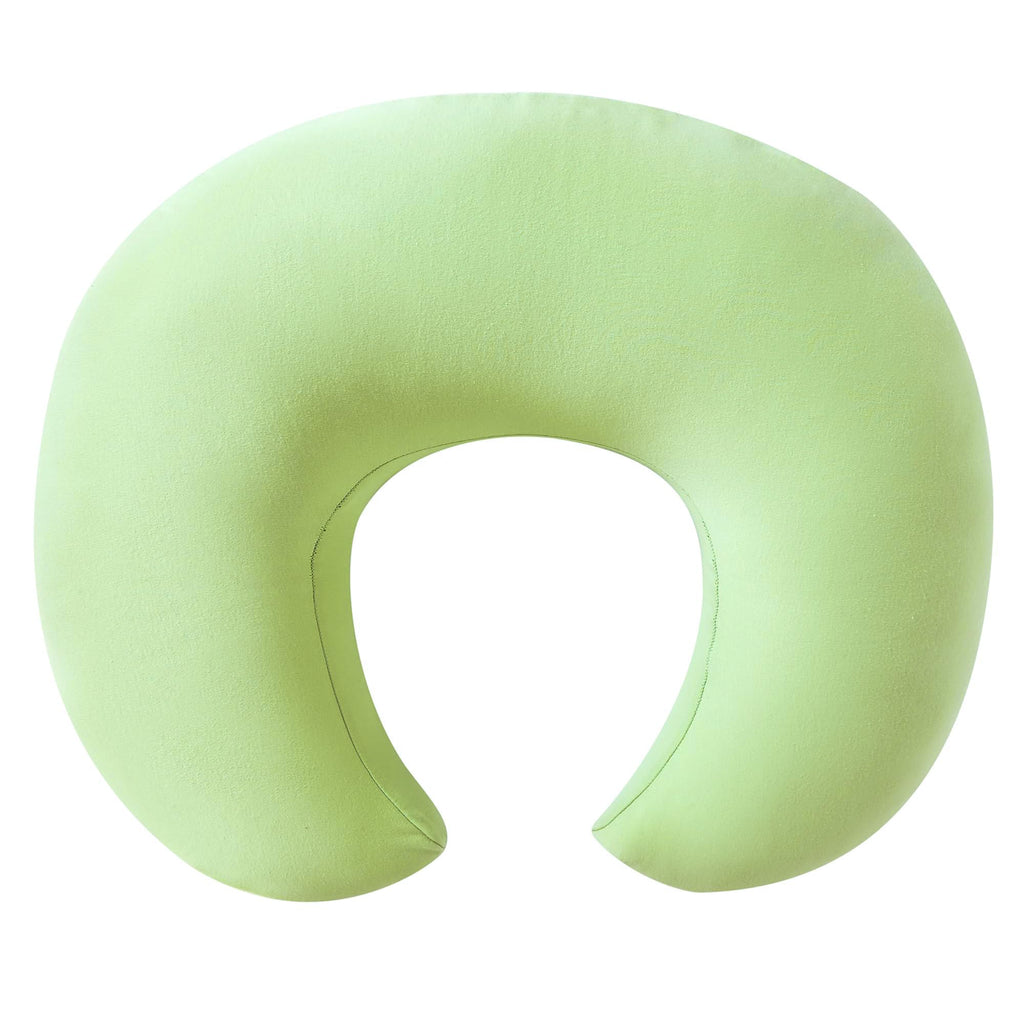 QUENESS Nursing Pillow, Plus Size Breastfeeding Pillow Original Support for Baby Boys Girls Breastfeeding Essentials, with Removable Soft Cotton Cover (Light Green, Large (25.59*20.08*6.30 Inches))