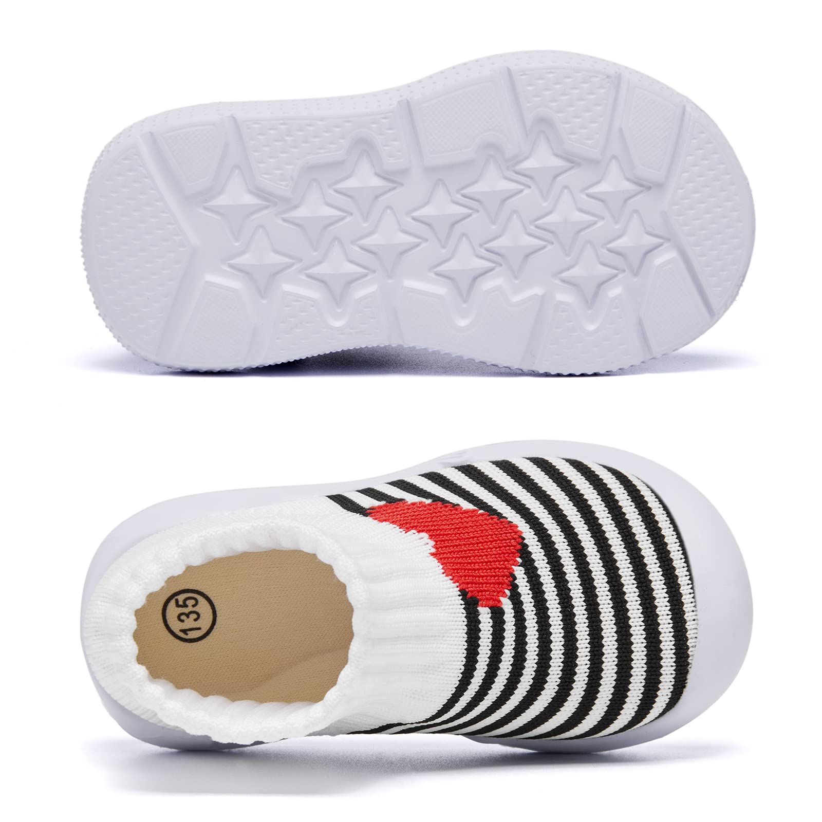 MORENDL Toddler Sock Shoes Baby Walking Shoes Infant Slippers Boys & Girls Non-Slip Sneakers