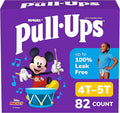 Pull-Ups Boys' Potty Training Pants, Size 4T-5T Training Underwear (38-50 lbs), 82 Count