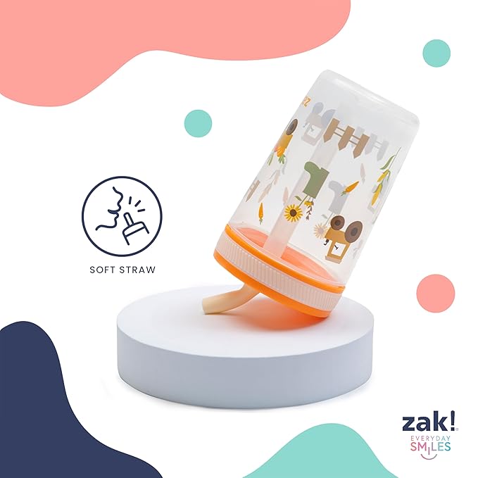 Zak Designs Kelso 15 oz Tumbler Set, (Starpower) Leak-Proof Screw-On Lid with Straw Made of Durable Plastic and Silicone, Perfect Cup Bundle for Kids (2pc Set)