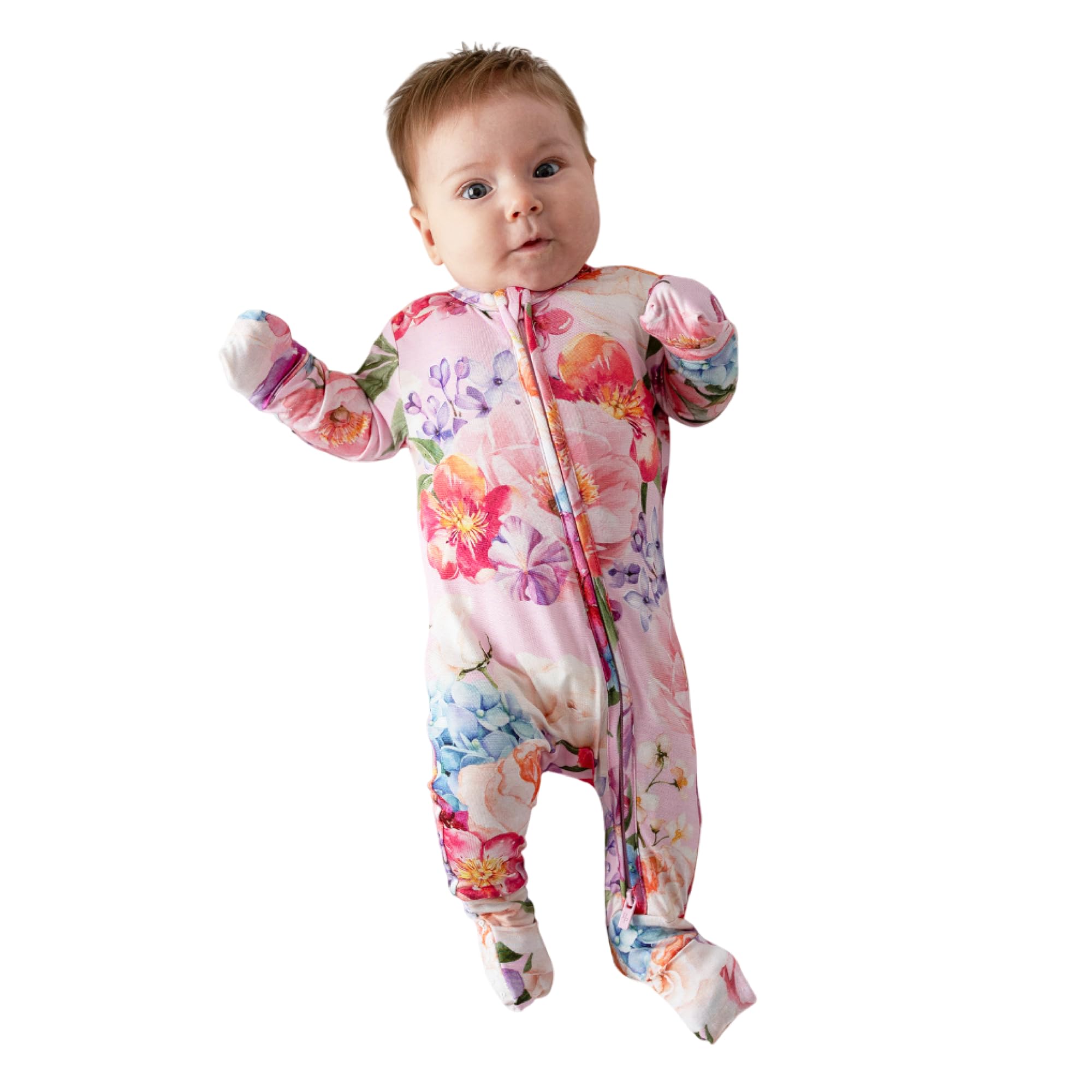 Posh Peanut Girls Convertible Baby Sleepers, Toddlers Footless Pajamas