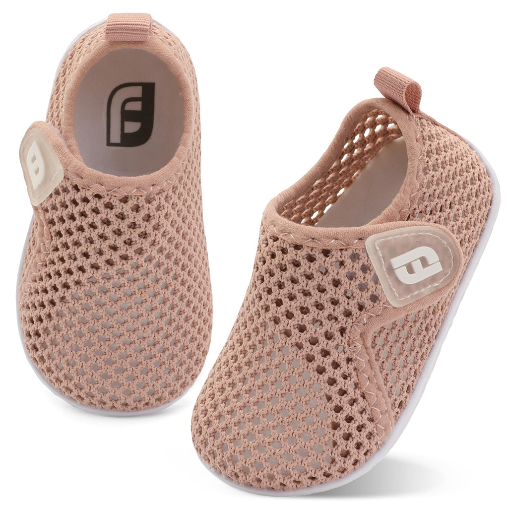 Baby Boys Girls Barefoot Swim Water Shoes Toddler Sandals Kids Sock Shoes Beach Walking Sandals Athletic SneakersDarkPink 6-12 Months Infant