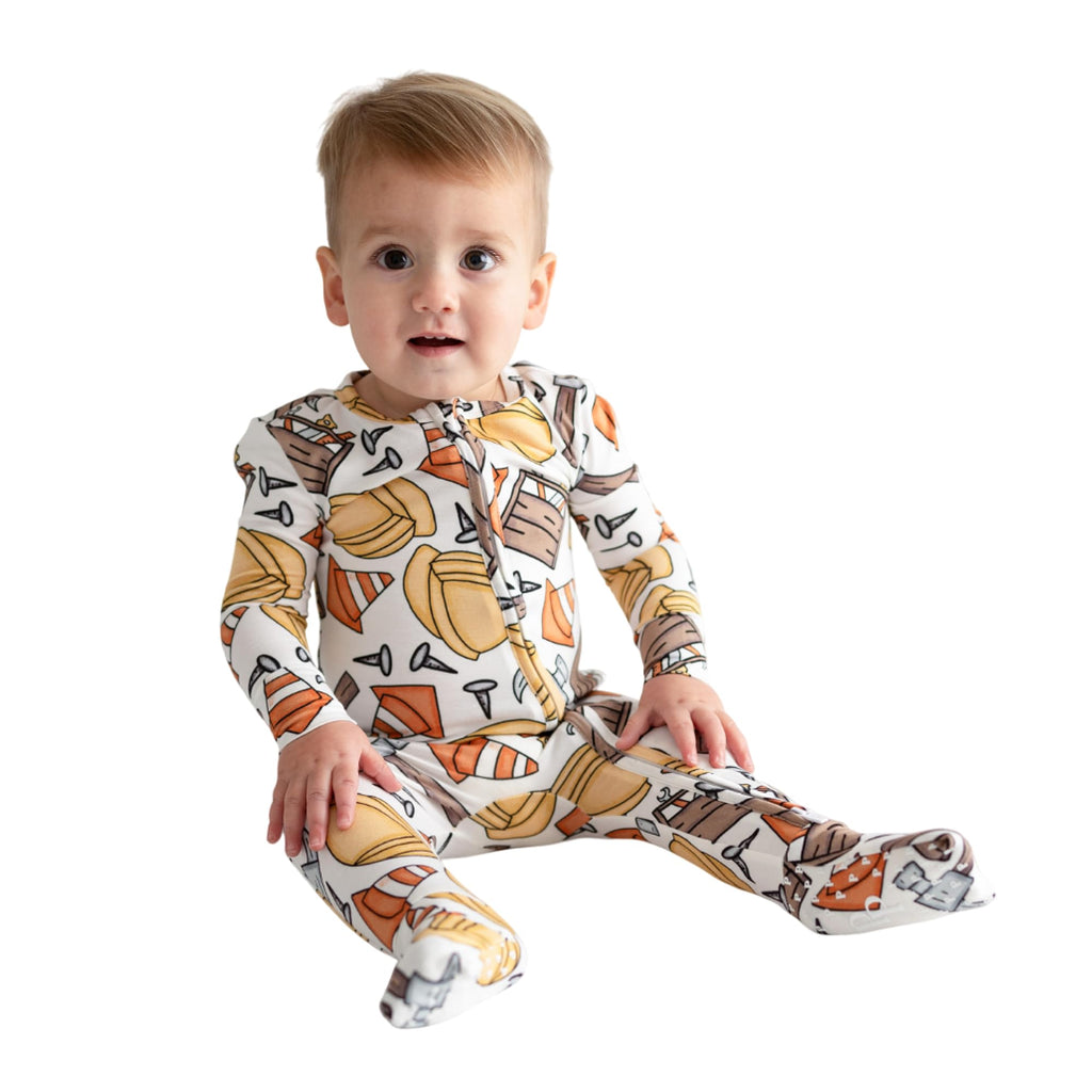 Posh Peanut Convertible Baby Sleepers, Boy Toddlers Footless Pajamas