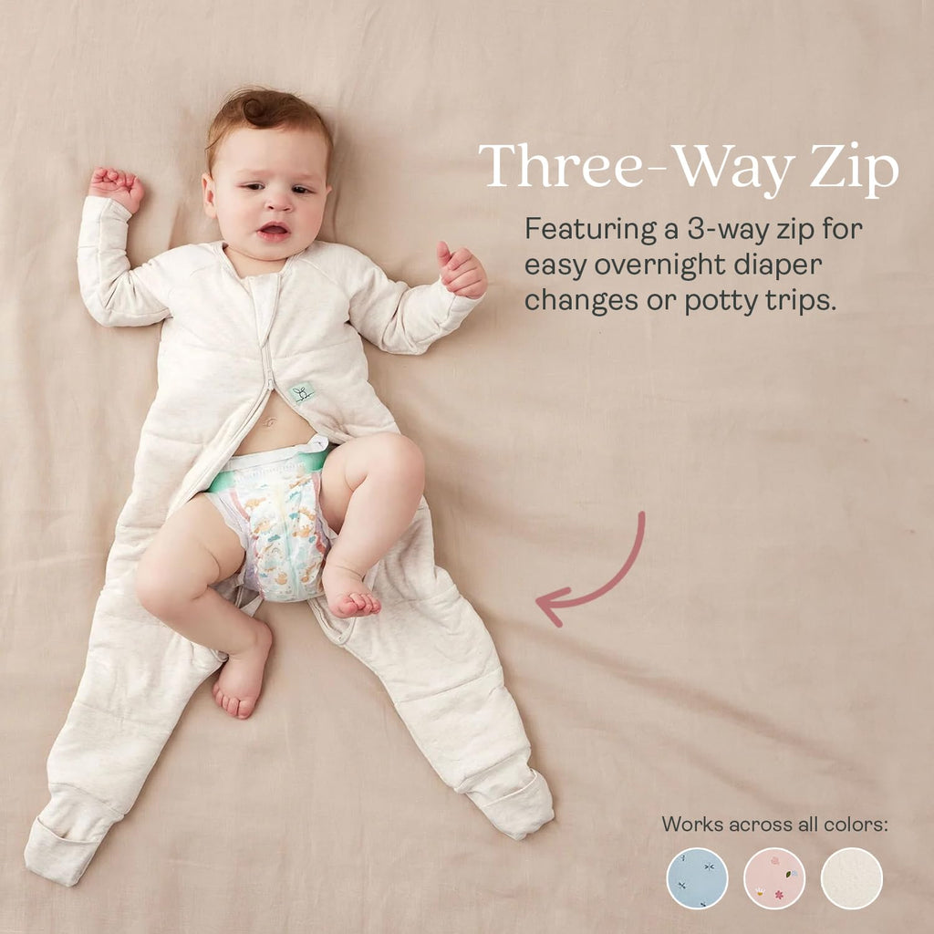 ergoPouch Sleep Onesie 2.5 TOG – Warm Baby Romper & Sleep Layer with Full-Zip, Guarding Against Blankets, Breathable & Movement-Friendly, Ideal for Transitional Sleeping (6-12 Months, Dragonflies)