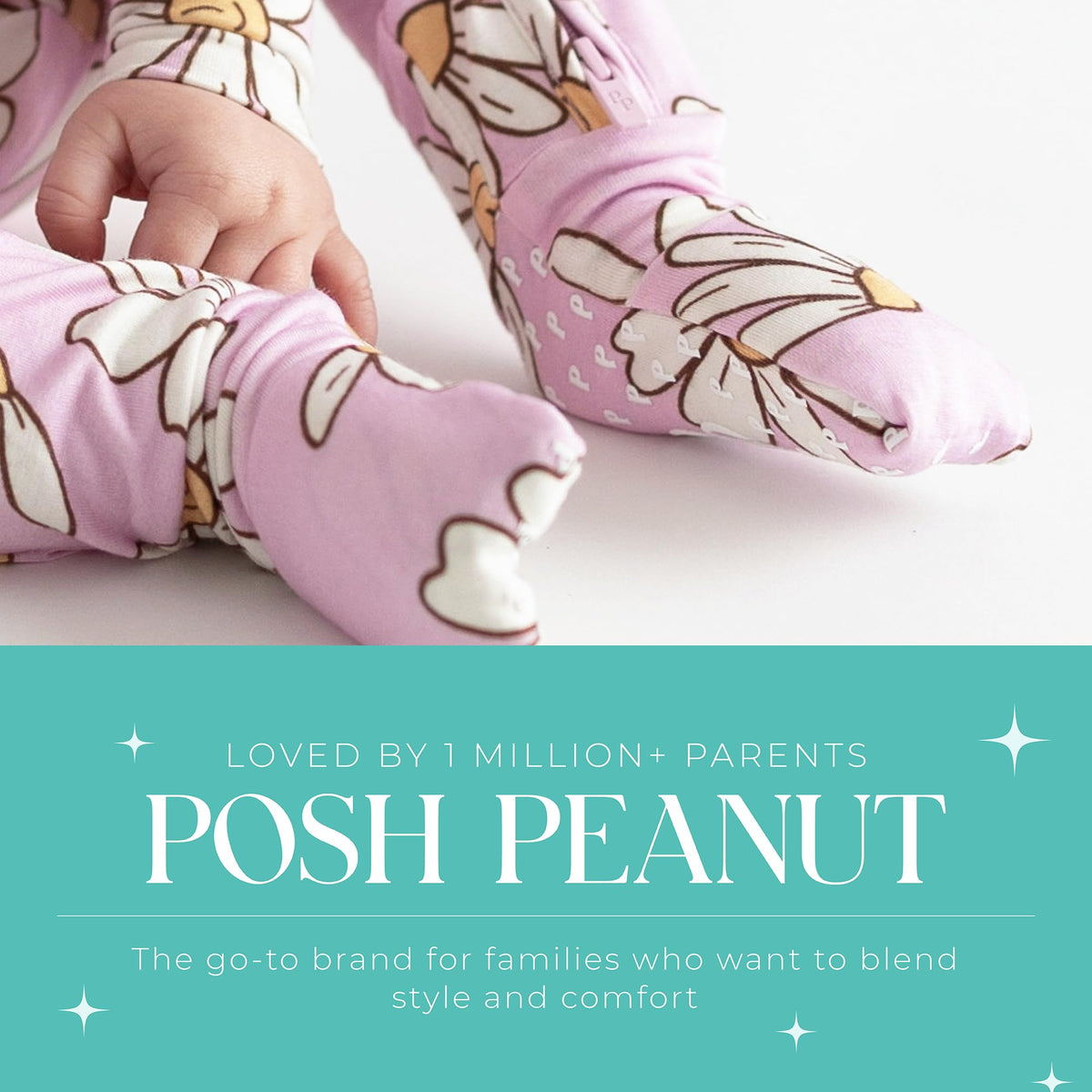 Posh Peanut Convertible Footie Pajamas for Baby and Toddler