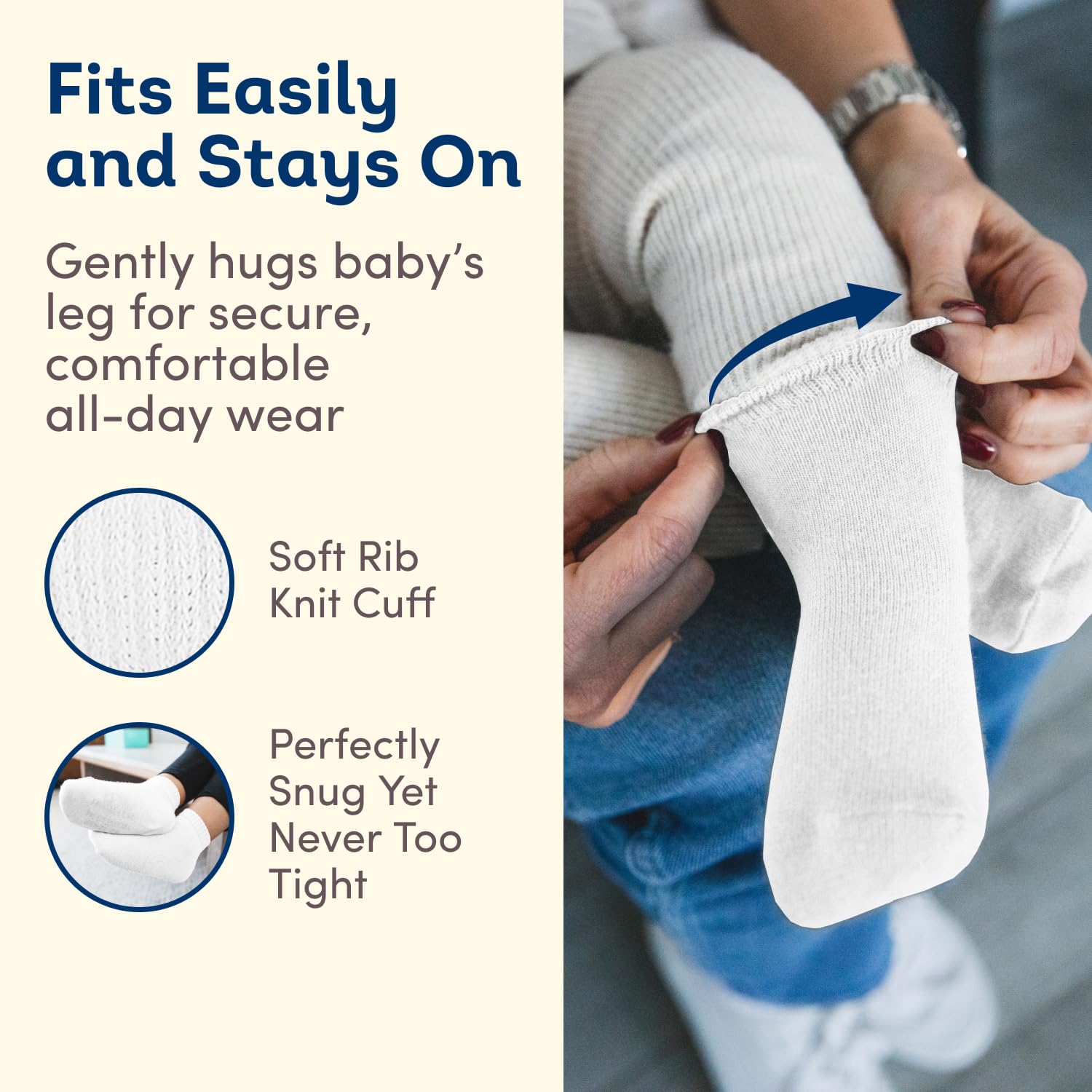 Fruit of the Loom Baby & Toddler Grow & Fit Flex Zones Cotton Stretch Low Cut Socks - Unisex, Girls, Boys (2-4 Years, Blue)